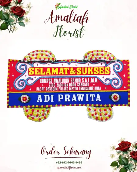 Papan Bunga Ucapan Selamat Craken